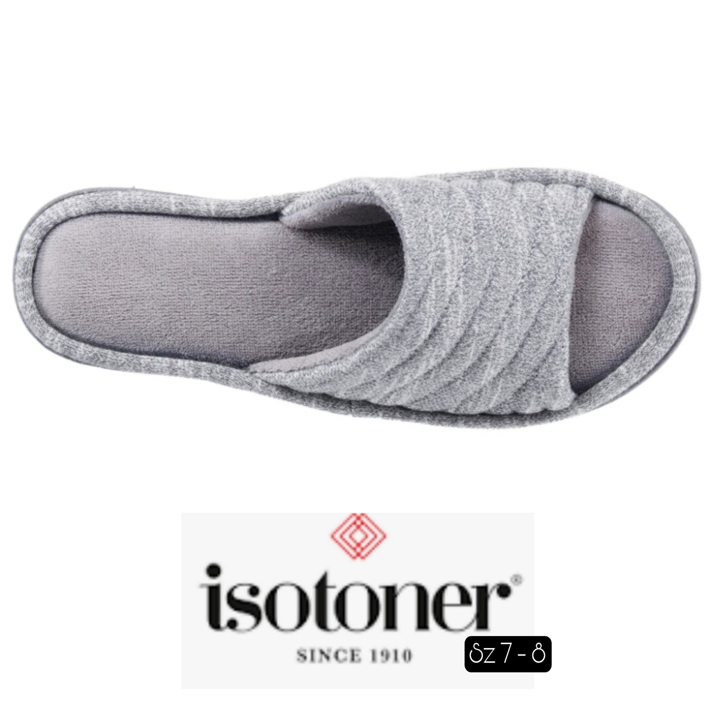 Isotoner slippers. Sz 6.5 - 7  NWT
Grey.