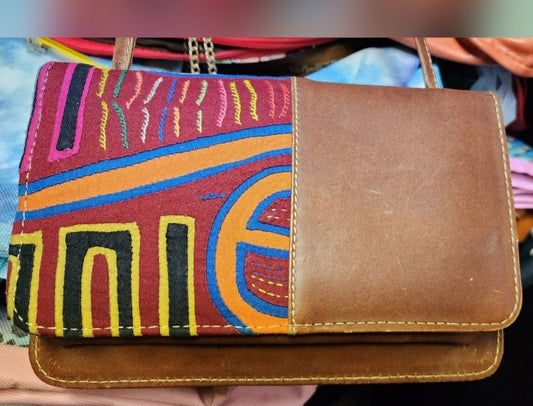 Columbia leather crossbody wallet.   😍 vibrant colors.