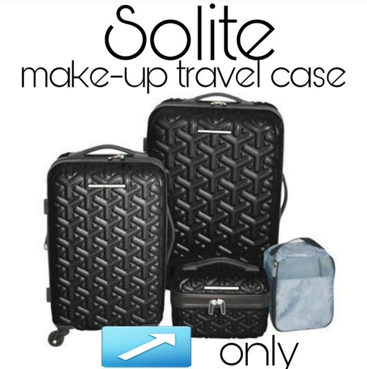 SOLITE Chelsea makeup travel case.   BLACK.  NEW.