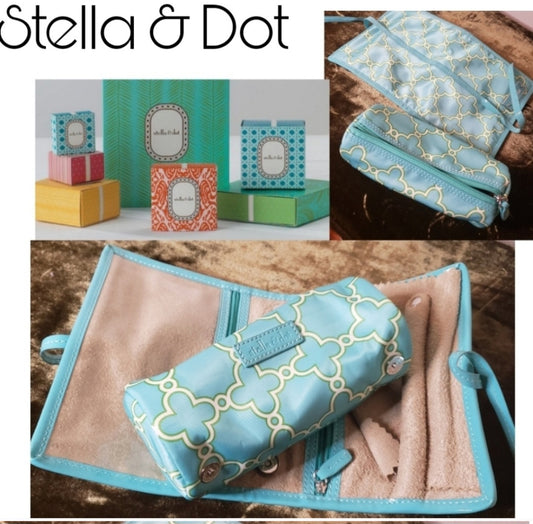 Stella & Dot jewelry/cosmetic travel roll bag