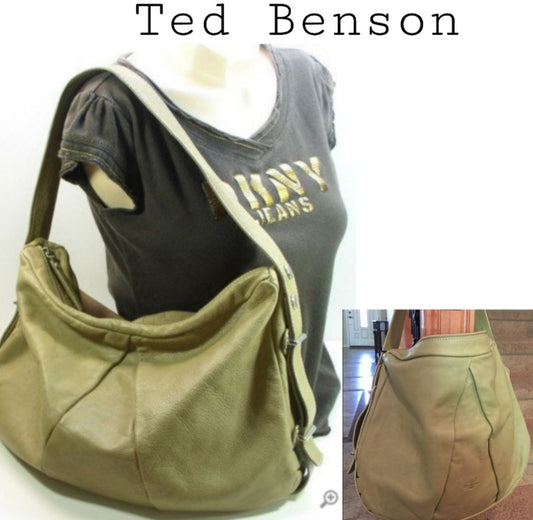 Ted Benson pastel green leather bag