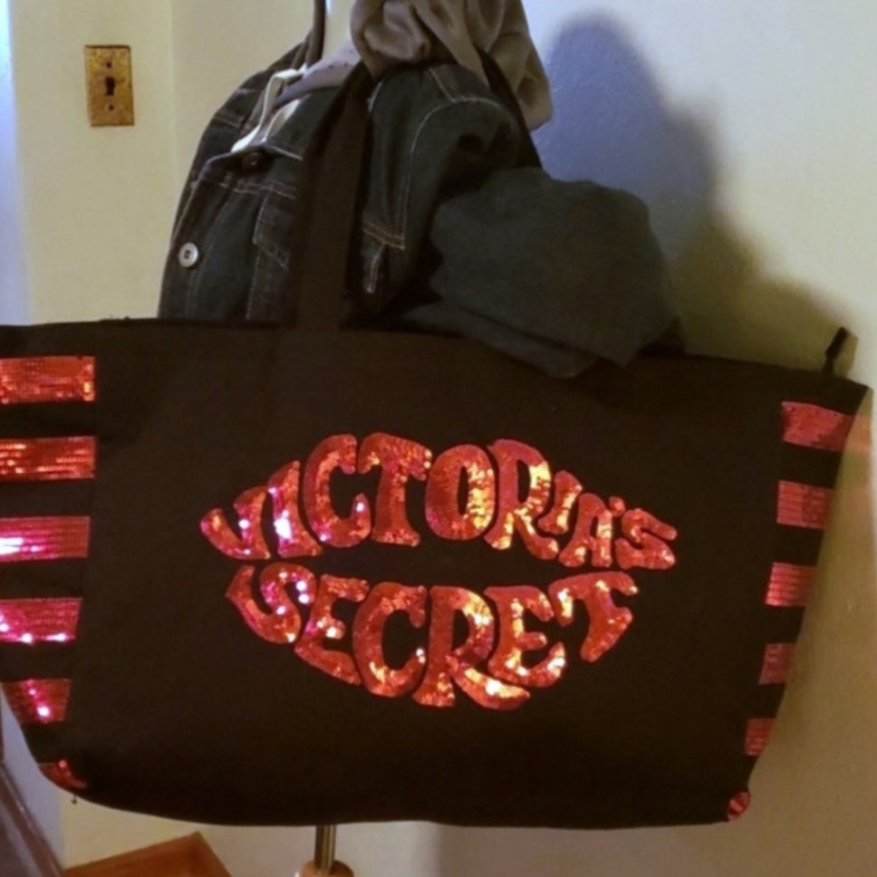 Victoria's Secret "Kiss" XL tote/weekender bag.