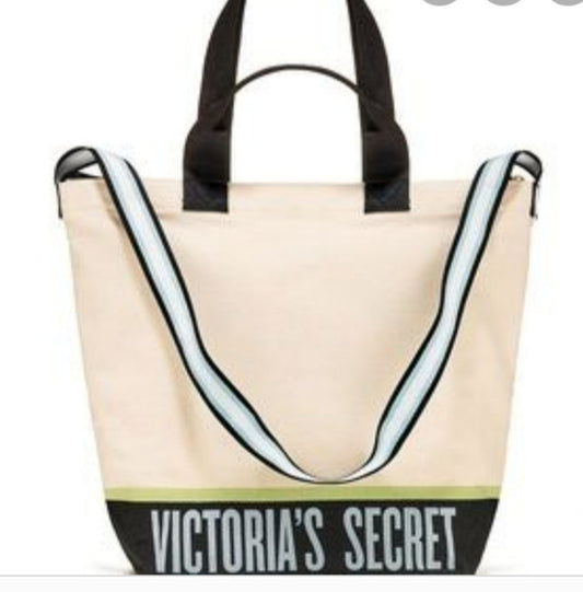 Victoria's Secret canvas 2 piece set cooler tote.