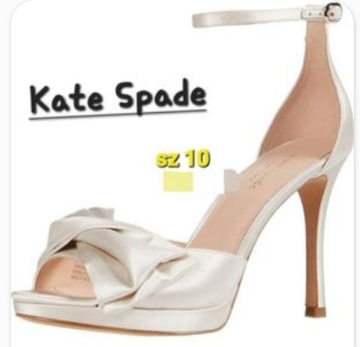 Kate Spade Bridal Bow Sandals.  Sz 10.  Org $198 **NUDE COLOR