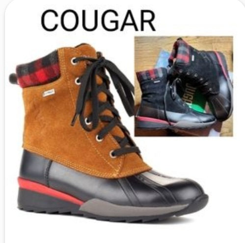 Cougar Canada Totem Duck Snow Boot Waterproof Suede Insulated Flannel Sz 10M NEW