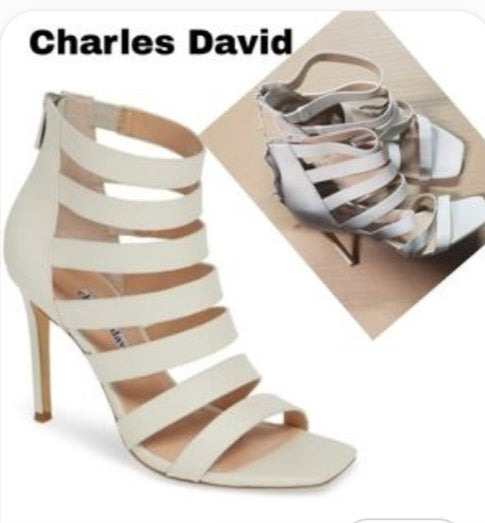 Charles David Velma Caged Stiletto Sandal. Sz 9