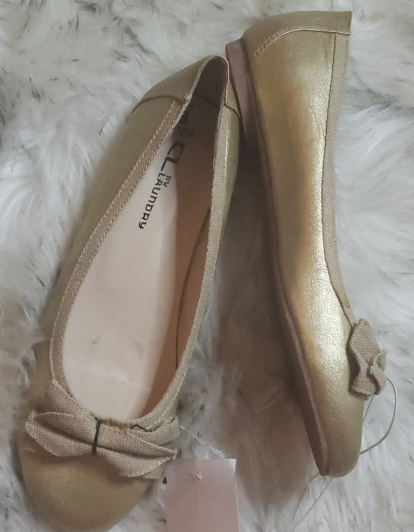 Chinese Laundry "Katlyn" gold ballerina flats sz 8