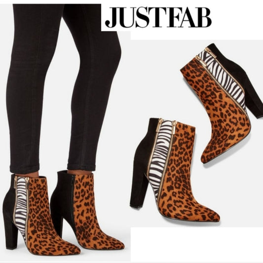 Justfab Remi Colorblock
Booties.  Sz 8.5