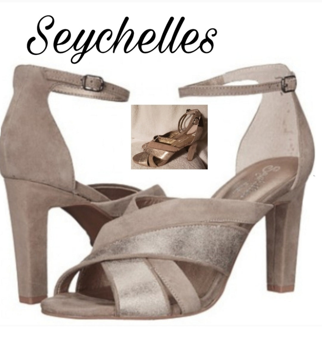 Seychelles™ Betrayal heels/sandals. Sz 7 Org $137