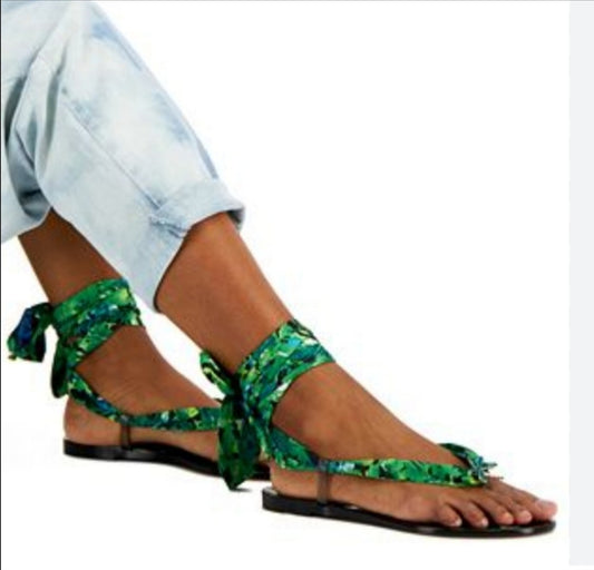 INC Malana Scarf Flat Sandals.  Sz 10