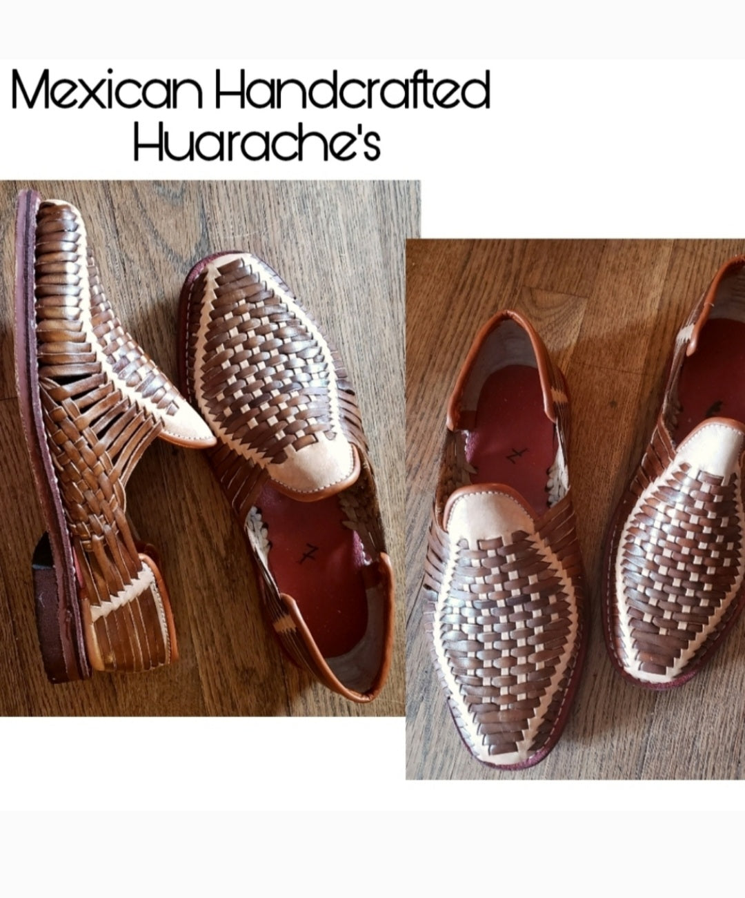 Mexican leather Huaraches - Handcrafted sz 10