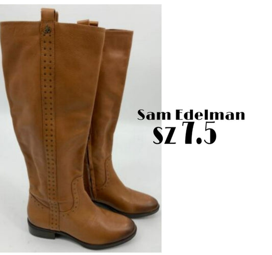 Sam Edelman Penny Leather Riding Boot.  Org. $225.00. Sz 7.5