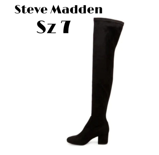 STEVE MADDEN ISAAC OVER THE KNEE BOOT.  Sz 7.