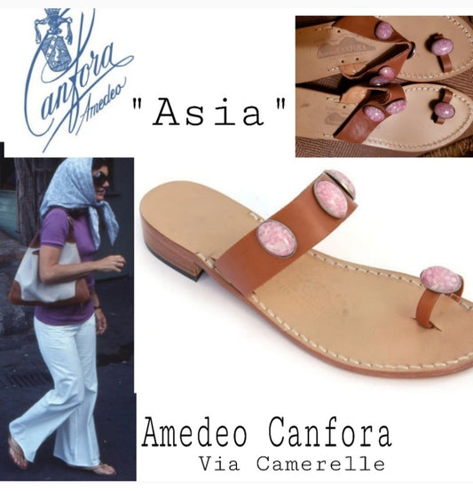 Amedeo Canfora "Asia" Sandals. Size 9m. New! The "Jackie O" sandal.