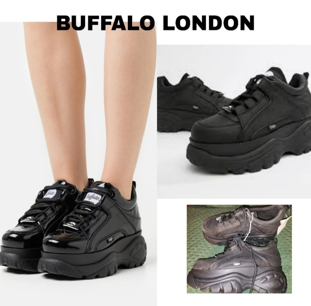 Buffalo London "Classics" blk leather.   New. Sz 10. Deal!!