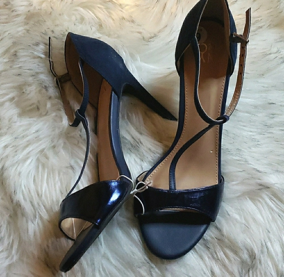 Ny&Co blue t-strap heels. Sz 9