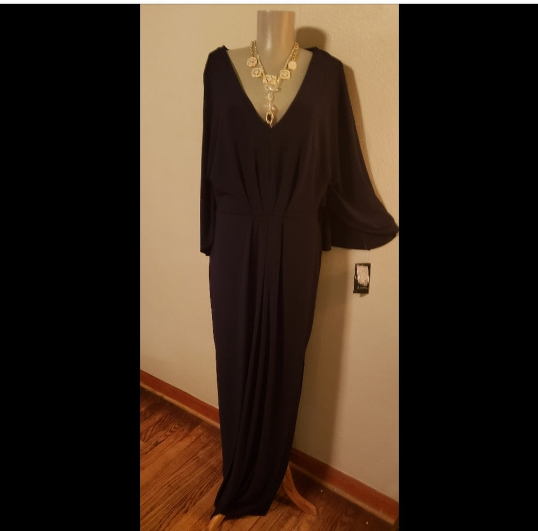 Ralph Lauren "Mariella" cape dress Org $200 Sz 14