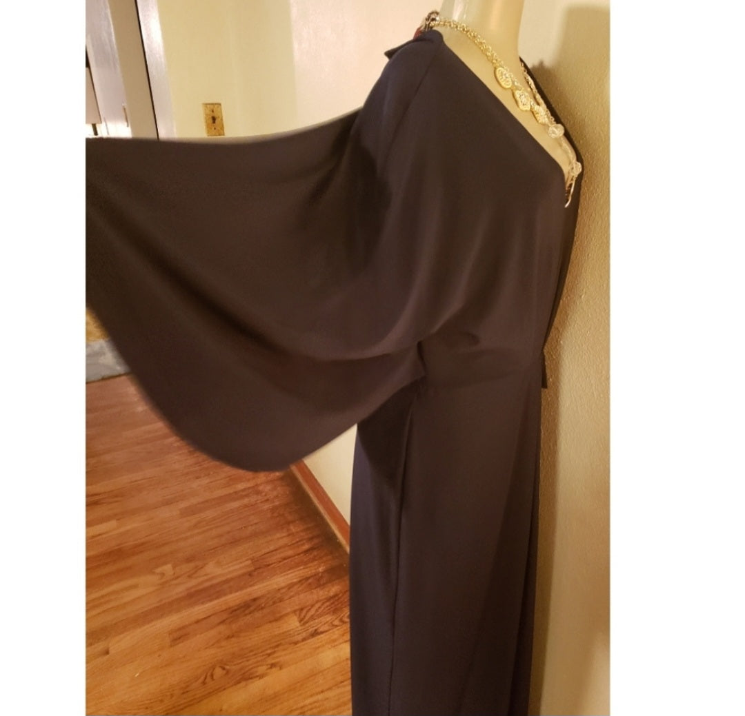 Ralph Lauren "Mariella" cape dress Org $200 Sz 14