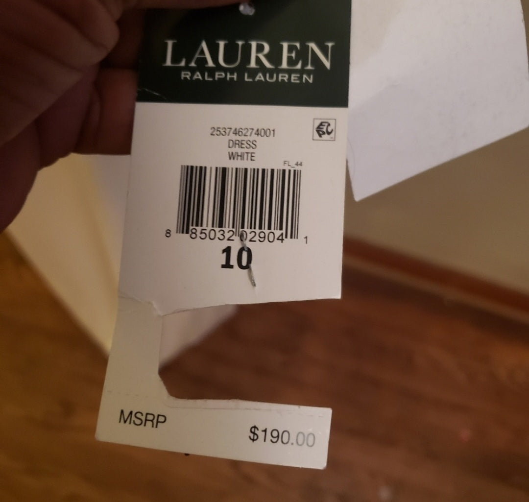 Lauren Ralph Lauren white formal dress Org. $190