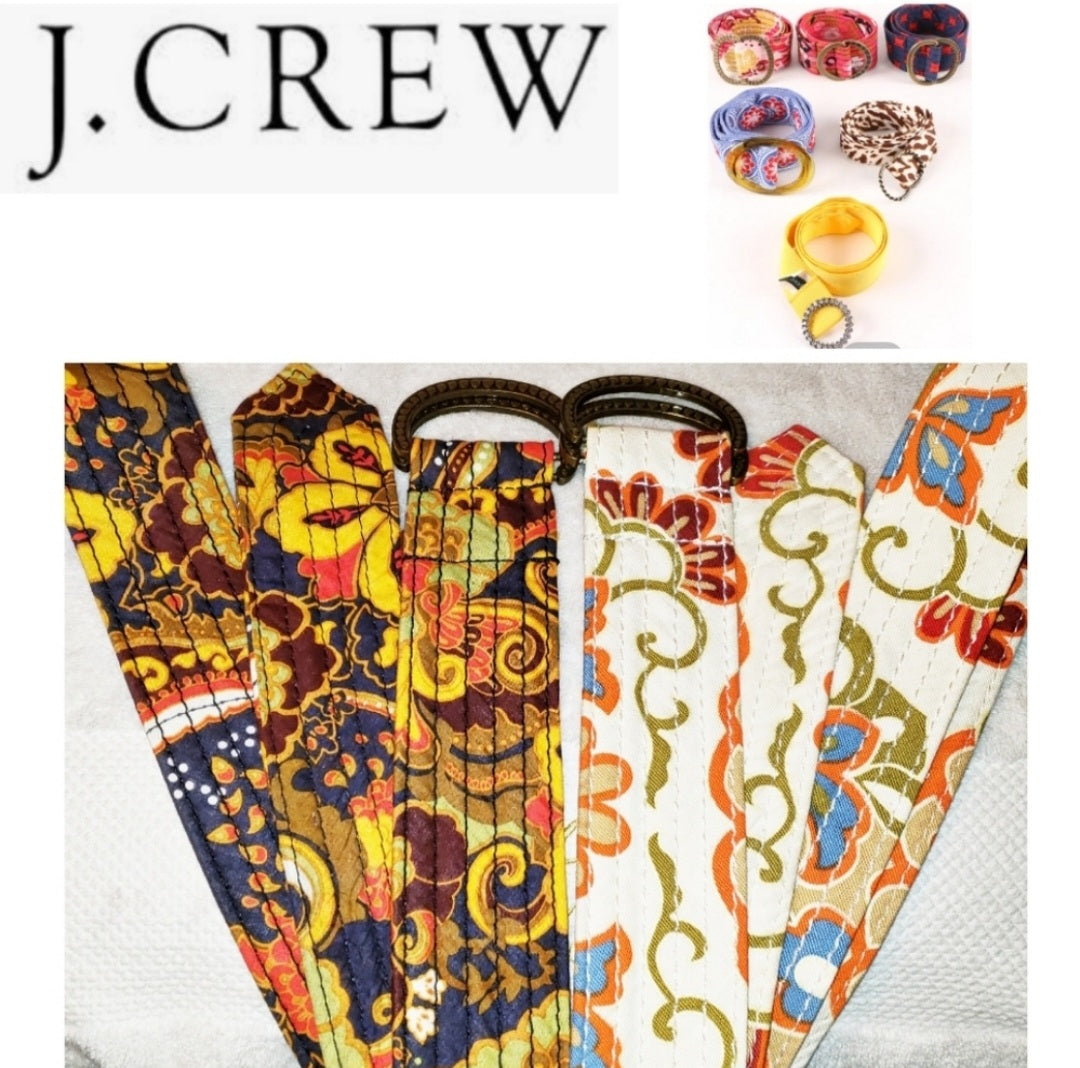 J. Crew fabric belts (pair).  Sz m/l