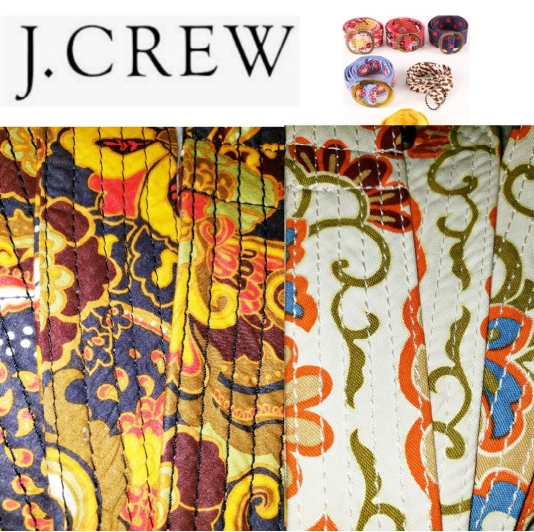 J. Crew fabric belts (pair).  Sz m/l