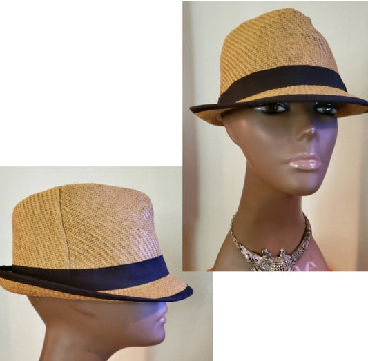 Co-ed paper fedora hat (lined).