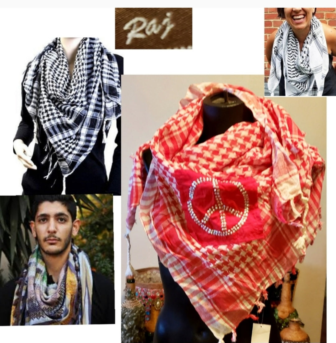 RAJ Anthropologie Keffiyeh/ashcroft/Palestine 100%