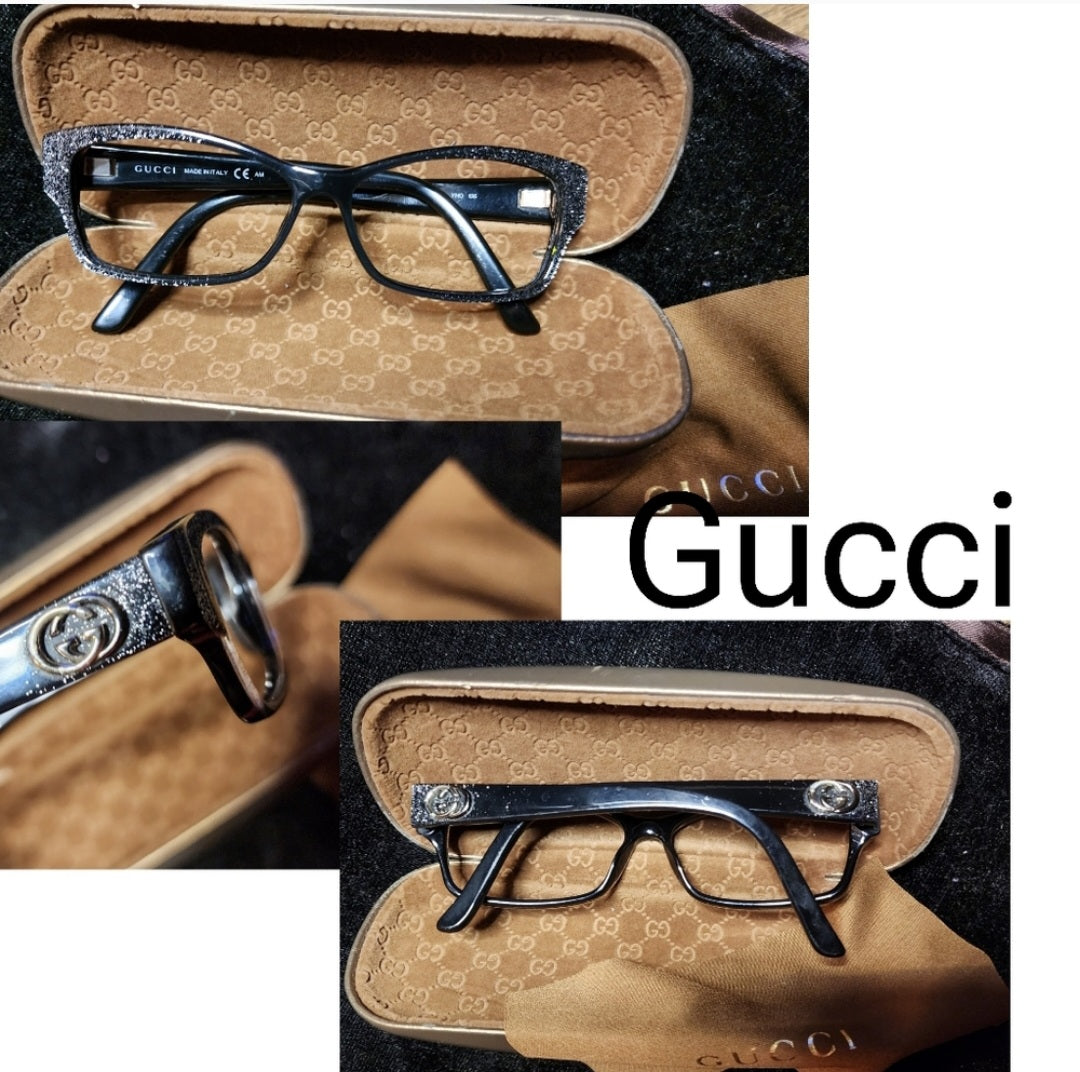 Auth Gucci GG 3203 YHR Deep Midnight Blue Eyeglasses.