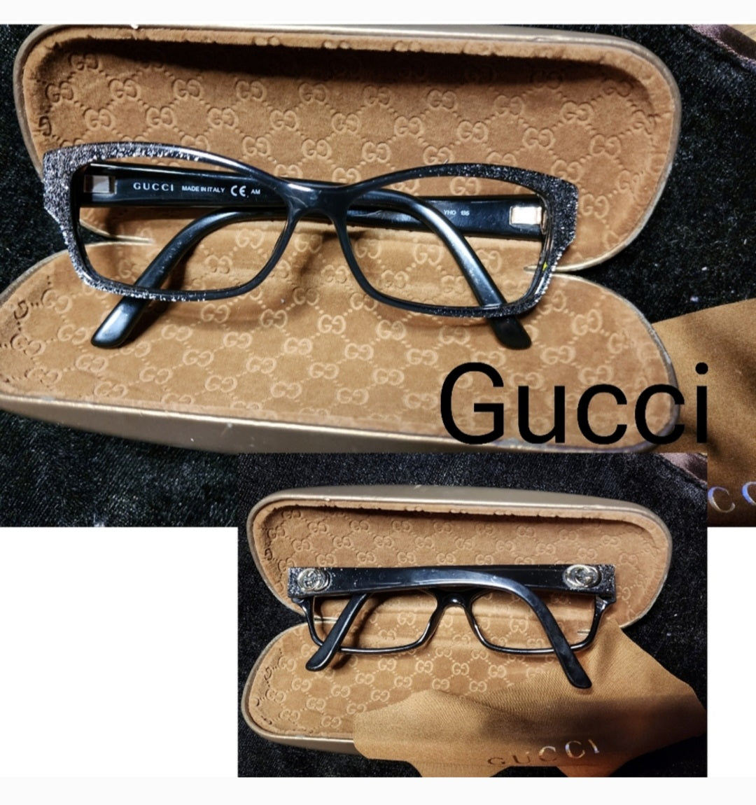 Auth Gucci GG 3203 YHR Deep Midnight Blue Eyeglasses.