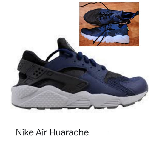 Nike Air HuaracheMid Navy/Mid Navy-Dark Ash-Cool Grey.  Sz 11