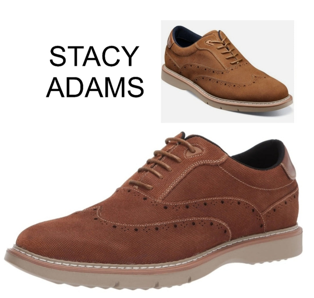 Stacy Adams Swift Wingtip Lace-up's. New. Online for $90. Deal!!