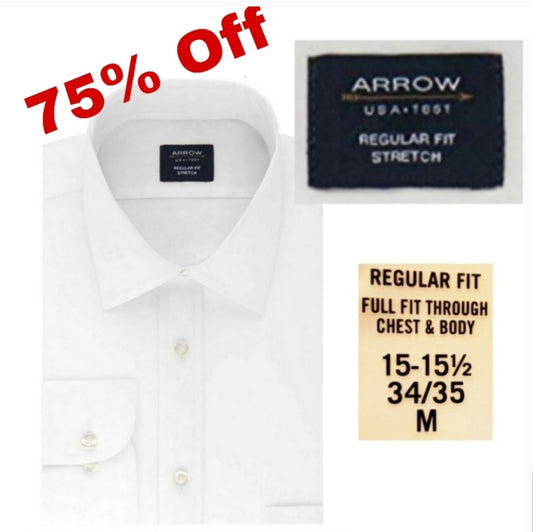 Arrow Regular Fit Mens shirt. 15-15 1/2 (34/35)