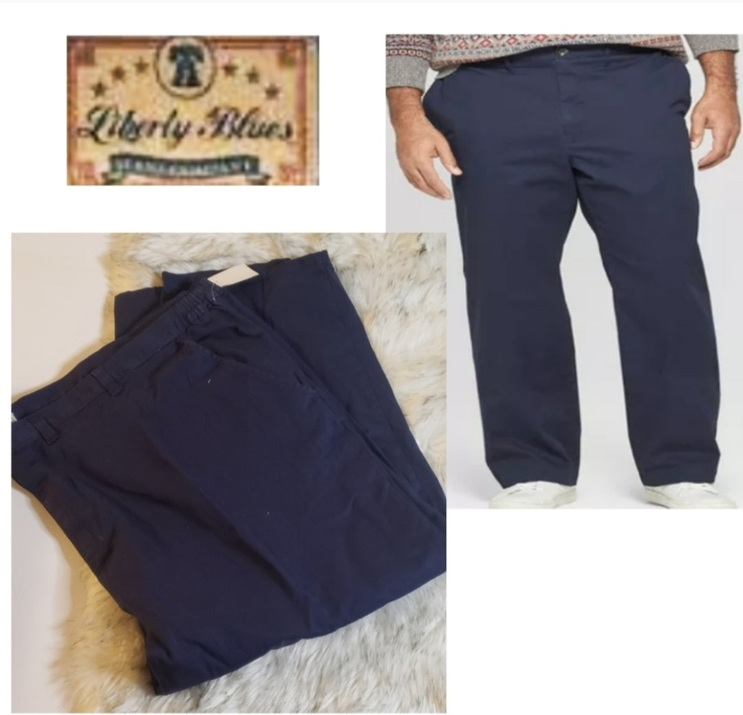 Liberty Blues blue khaki pants. Big guy 60x38