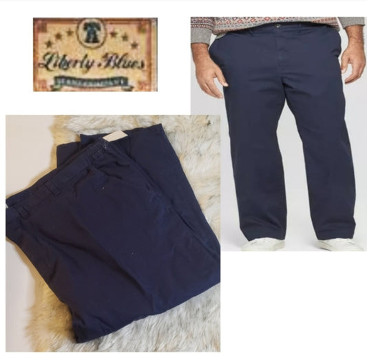 Liberty Blues blue khaki pants. Big guy 60x38