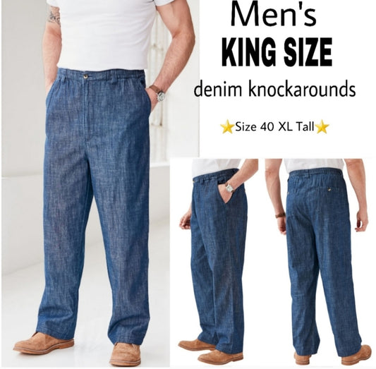 Men's King Size denim weekend knckarnd pnt. XL-40