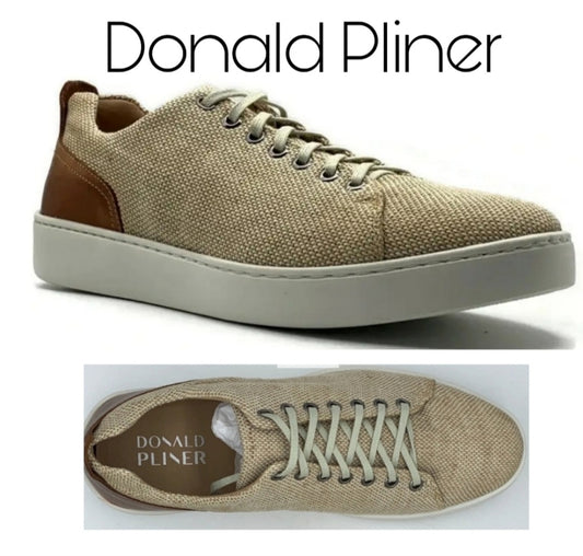 Donald Pliner Alan Canvas Low Top Sneaker.   Sz 10m