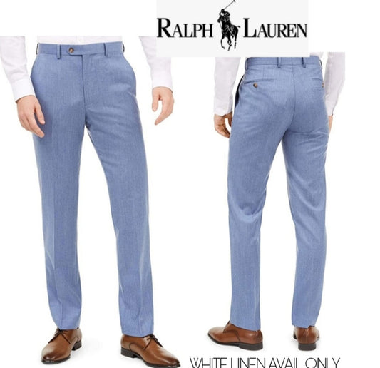 Ralph lauren WHITE  linen "Neville" pants. 48x32 WHITE