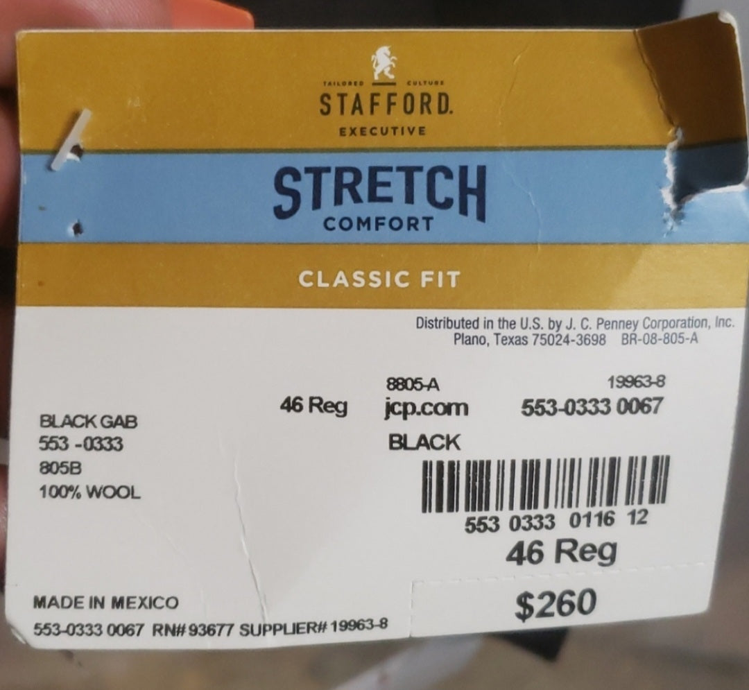 Stafford stretch comfort classic fit. 46R