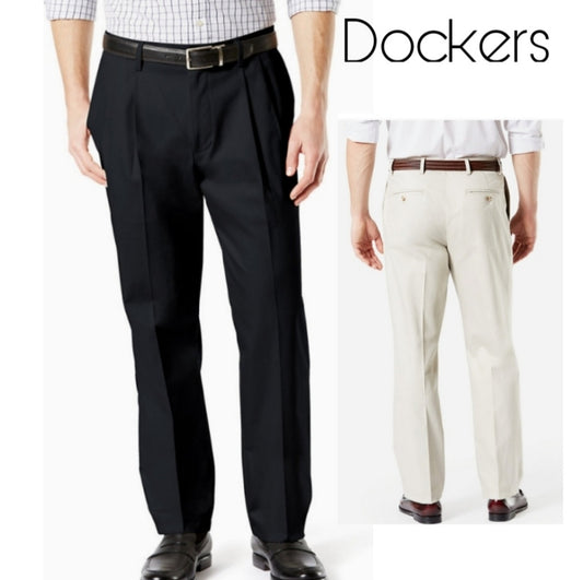 Dockers classic fit signature khaki black Sz 54x32