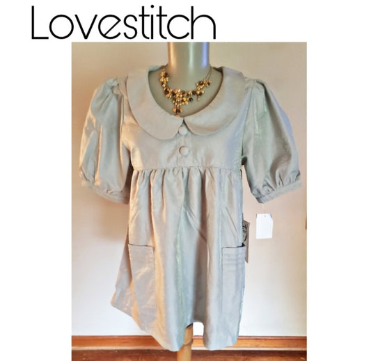 Lovestich doll top w/pockets. Sz Sm.