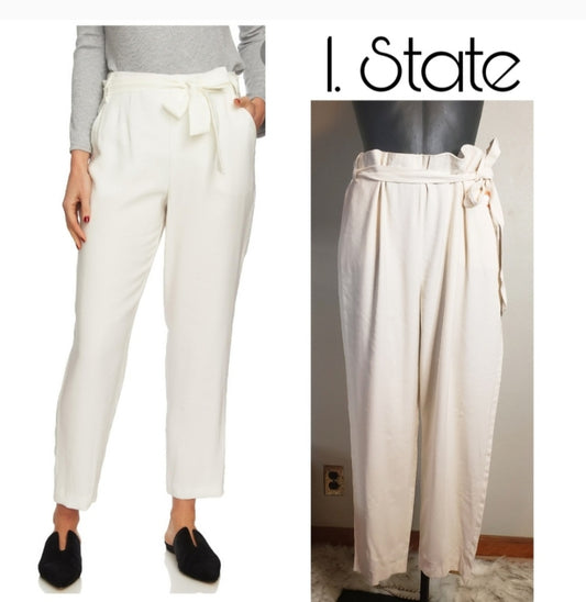 1. State white paperbag crop pants.  Sz 16