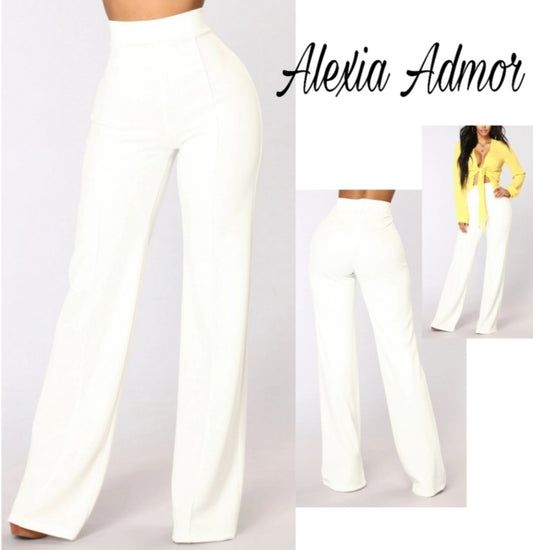 Alexia Admor flare leg lined fitted pants Sz 6 NWT