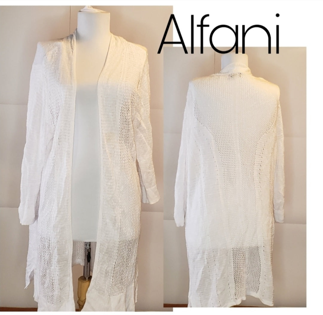 Alfani open knit long cardigan/ duster.  Sz XL.  New