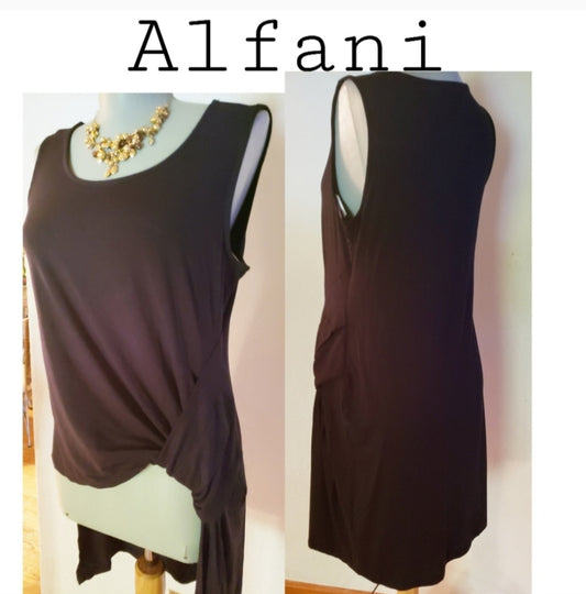 Alfani side knot high/low sleeveless top. Sz XS