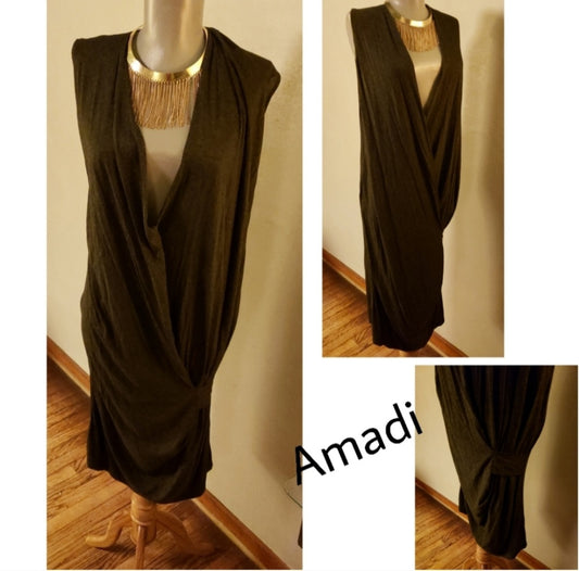 Amadi long pullover shirt dress. Sz Sm