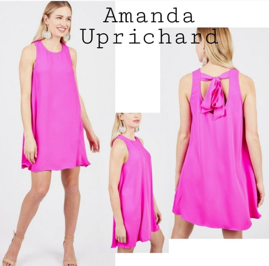 Amanda Uprichard NY hot pink mini dress. Sz Med