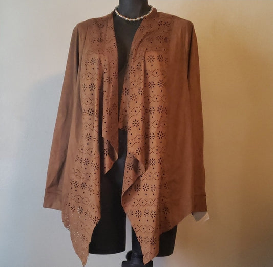 American Rag Apparel faux suede high low jacket