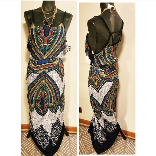 Angie boho maxi dress.   Sz Med
