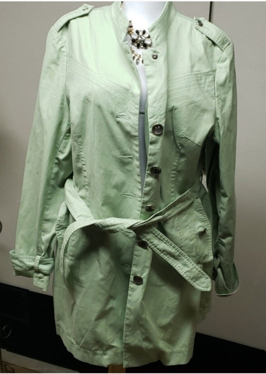 Mossimo oxford olive green overcoat.  Size XL