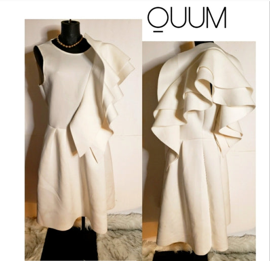 Quum one shoulder high ruffle dress.   Plus Sz 1x